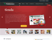 Tablet Screenshot of cafesferrando.com